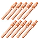 10x Gas Shielded Weld Welding Welder Contact Gas Nozzle Red Copper Male