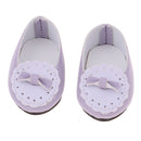 Adorable 1/3 BJD Princess Shoes Casual Leather Flats With Bowknot For Dollfie Sharon Fashion Girl Doll Party Accessories Purple