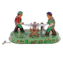 Novelty Retro Farmers Sawmilling Windup Toy Clockwork Metal Tin Collectibles