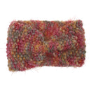 Women's Yoga Sportswear Knitted Ear Warmer Bow Crochet Winter Headwear Headwrap Hair Band Accessory Headband Pink