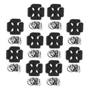 10 Set Salon Hairdressing Twist Styling Hair Braider Braid Tool Centipede Plait Holder Clip Hair Rubbers Beauty Salon Tools