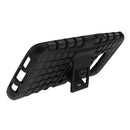 Dual Layer Shockproof TPU + PC Case Cover Stand for Samsung Galaxy S7 Edge Black