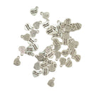 50 Pieces Beloved mother Inspiration Heart DIY Charm Pendants Tibetan Silver