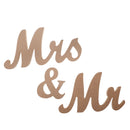 Rustic Mr & Mrs Wooden Letters Wedding Standing Sign Decor Table Centerpiece