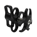 Aluminum Alloy 1'' Ball Clamp 3 Mount Hole for Diving Underwater Camera Arm Tray GoPro LED Lights