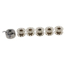 Industrial Sewing Machine Bobbin Case and 5pcs Bobbins for Singer Janome Sewing Machine Accessories