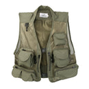 Mens Fashionable Anti-Wrinkle Breathable Multi-Pocket Fishing Camping Hunting Mesh Vest Outdoor Photography Jacket 2XL