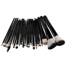 22PCS/SET Professional Convenient Eyeliner Eyebrow Foundation Blending Brush Beauty Supplies Cosmetic Tool Black