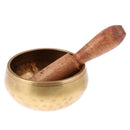 Tibetan Buddhist Chakra Singing Bowl Brass for Yoga Meditation Prayer Nepal 17CM