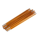 Foldable Retractable 11 Sections Tent Poles Outdoor Travel Hiking Accessories 385cm Gold