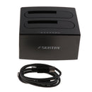 USB 3.0 to Dual Bay SATA III Hard Drive Dock Stand 3.5 Inch / 2.5 Inch HDD Docking Station
