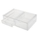Large Clear Acrylic Makeup Case Cosmetic Organizer 3 Drawers Polish Varnish Lipstick Storage Jewelry Display Box