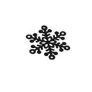 Beautiful Pearlescent Paper Cut Snow Shaped Glass Place Cards Christmas Wedding Anniversary Celebration Festival Restaurant Supplies PACK OF 50PCS Black