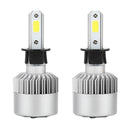2 Piece Vehicle LED Headlight Bulbs 6000K Conversion Kit H3 72W 7200LM