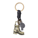 Retro Adornment Alloy Keyboard Boots Design Keychain Women Handbag Purse Key Decor Ornaments Gift