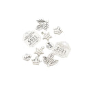 10 Pieces Metal Pendant Charms Findings w/Hole for DIY Hair Accessories Jewelry Making Crafts