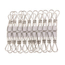 20pcs Stainless Steel Wire Laundry Clips Indoor Outdoor Drying Clothespins