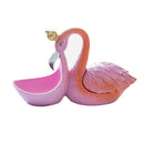 Pink Flamingo Sandwich Biscuit Candies Holder Tray, Party Supplies Food Serving Bowl, Jewelry, Earrings, Keys Case