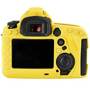 Dustproof Camera Body Silicone Case Soft Cover Skin Yellow Protector for Canon 5D Mark IV