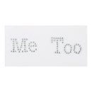 Cute Fashionable Rhinestone Me Too Shoe Sticker Wedding Birthday Party Ornaments