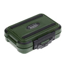 Lightweight Pocket Design Double Layer Design Fishing Tackle Box Fishing Lure Box Bait Hook Storage Case Green Size S