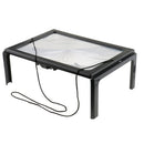 Hands-Free Full Page Magnifier for Reading With Jewelry Loupe Magnifier