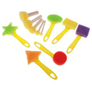 11 Pieces Paint Brush Sponge Brush Children's Painting Tool Graffiti Drawing Toys