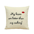 Vintage Linen Throw Pillow Case Waist Bolster Cushion Cover British Style