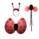 3Pc Ladybird Honey Girls Kids Fairy Halloween Fancy Dress Up Party Costume