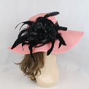 Fashion Women Flower Feather Fascinator Hat Derby Race Tea Party Hair Decor