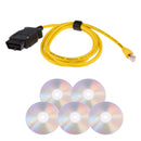 ENET Ethernet to OBD 16Pin Interface 1.5M Cable E-SYS ICOM Code for BMW F-series