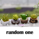 Miniature Resin Green Plant Dollhouse Ornament Craft Fairy DIY Bonsai Decor
