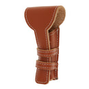 Durable Stylish Leather Cover Case Protective Travel Holder Pouch for Safety Classic Double Edge Shaving Tool
