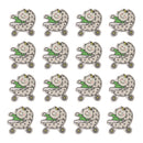 16 Pieces DY Cartoon Wooden Pieces Scrapbooking Baby Shower Decor