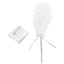 Feather Signing Pen & Pen Holder Set for Wedding Party Guest Signature