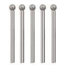 5pcs 45mm Diamond Coated Round Ball Shape Grinding Burrs Bits 3mm Shank