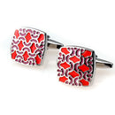 Fashion Copper Plating Wave Enamel Cufflinks Cuff Links Wedding Favor Gift