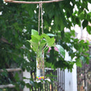 Hanging Tube Crystal Flower Vase Planter Terrarium Container Hydroponic Pot Home Garden Decor
