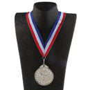 Metal Taekwondo Silver Medal Prize Award for Winners Kids Party Game Favor