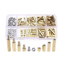 120 pcs M3 Brass Spacer Male-Female Spacers Hex Stand-Off Pillars DIY Kit