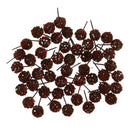 50pieces Model Ball Shaped Trees Train Garden Wargame Diorama 1:75 HO OO Scale Red Green