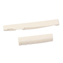 White POM Carved Saddle Nut Slot for 6-String Acoustic Guitar String Bridge