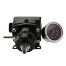 Black Universal Adjustable Fuel Pressure Regulator Adjuster Auto Parts