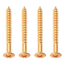 4 Pcs Golden Bridge Plate Mounting Screws Bolts for Stratocaste Elerctric Guitar Parts