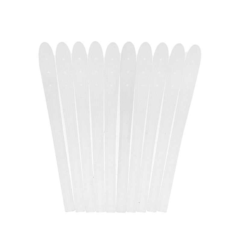10x Expandable Silicone Eyeglasses End Tips Ear Sock Tubes Replacement White