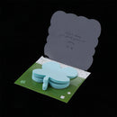 Set Of 1 Blue Self Adhesive Sticky Notes 2.71x2.17inch, Creative Clover Design Notes Pad, 20Sheets