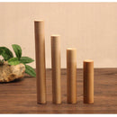 Portable Travel Natural Handmade Bamboo Tea Leaves Storage Holder Container Incense Spice Snacks Holder Canister 19x2.5cm