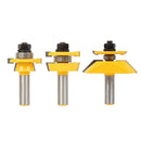 3pcs Carbide Router Bit Set 1/2 Shank Milling Cutter Ogee Rail & Stile Router Bit Set Woodworking Tools
