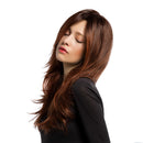 Natural Women Synthetic Long Layered Fluffy Full Wigs Party Cosplay Wig Brown