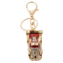 Racing Car Keychain Zinc Alloy Keyfob Ring Hanging Charm Bag Car Pendant Key Chain Red
